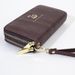 Wallet Card Cases Ladies Wallet Long New Swan Thermoplastic Hot Stamping Wave Pattern Fashion Large Capacity Double Zipper Clutch Bag_viptrois.com