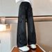 Foreign Trade Wholesale Girls Jeans Spring And Autumn Style Large Children's Wide Leg Pants Girls Fashionable All Match Five Pointed Star Pants Trend_viptrois.com