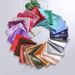 Apparel Accessories Solid color large square scarf 90cm Malay casual headscarf silk gift scarf monochrome shawl cheap gauze scarf wholesale_viptrois.com