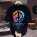Men's Clothing Summer Short Sleeved Ins Pure Cotton New Men's Hot Selling Printed T Shirt Trendy Men And Women All Match Round Neck T Shirt Men_viptrois.com