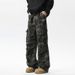 Urban Camouflage Cargo Pants For Men & Women - Military Style Workwear Jeans With Multi-Pockets & Distressed Wash_viptrois.com