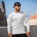 Men's Clothing New 200g Double Sided High Elastic Long Sleeved Tights Fitness Sports Leisure Breathable Water Absorbent Jacket_viptrois.com