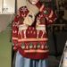 Pure Elk Christmas Gift Sweater For Men, Hong Kong Style, Japanese Retro Couple Knitwear, Autumn Winter Thickened Warm Top_viptrois.com
