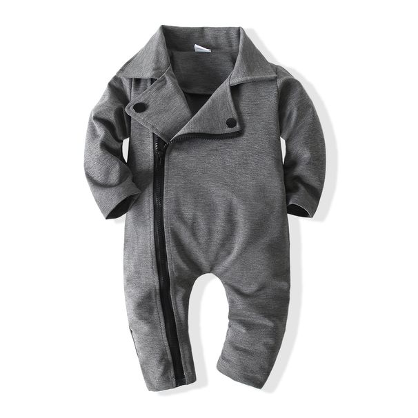 Children's clothes suit collar gentleman baby clothes baby wrap farts autumn onesie_viptrois.com