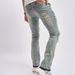 Man's clothing Men's jeans baggy, wide-leg pants casual ripped, sewn, mop-up pants sleek hip hop punk_viptrois.com