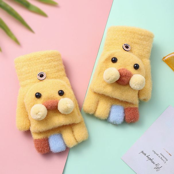 Kids' gloves Warm in winter with thick wool for cold students boys and girls write_viptrois.com