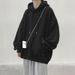 Solid Color Hooded Sweatshirt Men's Top Wholesale Long Sleeved Pullover Hoodie Couple Casual Sweatshirt_viptrois.com