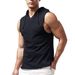 Men's Quick Drying Breathable Mesh Sleeveless Hooded Sports Vest Summer Thin Running Basketball Training Fitness Vest_viptrois.com