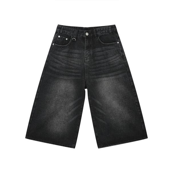 Men's Clothing Summer New Arrivals Loose Wide Leg Flared Denim Cropped Pants Trend_viptrois.com