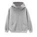 Silhouette Hooded Sweatshirt, Loose Casual Men's Top, Versatile Cardigan Jacket_viptrois.com