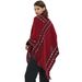 Unisex Vintage ethnic style solid color knitted pullover cape cape_viptrois.com