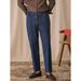 Men's Clothing Retro Jeans Fashion Straight Versatile Quality Casual Pants Business Elastic Waist Nine Point Pants_viptrois.com