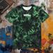Men's Clothing Tie Dye Style Short Sleeved Spiral Cotton Full Print Direct Injection T Shirt Casual T Shirt_viptrois.com