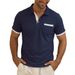 Breathable & Stylish Men's Short Sleeve Polo Shirt For Summer Business Casual & Commuting | Moisture-Wicking & Comfort Fit_viptrois.com