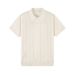 Old Money Style Sweater Knitted Polo Shirt Men's Solid Color Turn-Down Collar Casual Short Sleeve_viptrois.com