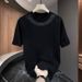 Men's Clothing Printed Cotton Boys Short Sleeved T Shirt Summer New Round Neck T Shirt Versatile Men's Tops_viptrois.com