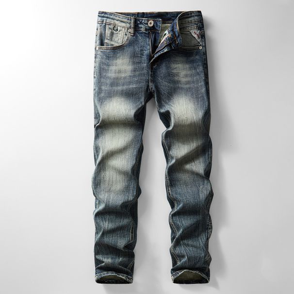Men's Clothing Spring And Autumn Fashion Brand American Denim Jacket Classic Versatile Heavy Washed High Grade Stretch Denim Suit Men_viptrois.com