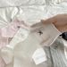 Women's Sweet Lace-Trimmed Crew Socks – Bow Embroidery & Diamond Mesh Design – Soft Cotton & Breathable Fit – Casual & Feminine Style_viptrois.com