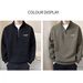Men's Zip-Up High Neck Sweatshirt - Trendy Streetwear Pullover With Stand Collar, Loose Fit Casual Hoodie (Green, Beige, Black)_viptrois.com