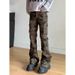 "Men's Hip-Hop Camo Cargo Jeans – Military-Inspired Slim Fit (Tapered Leg, Multi-Pocket Design, Retro Streetwear, Stretch Denim, All-Season Wear)"_viptrois.com
