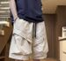 Men's Summer Cargo Shorts Trendy High Street Style Large Pockets Sporty High End Casual Five Point Pants_viptrois.com