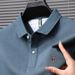 2025 New Summer New High-End Pure Polo Shirt Casual Comfortable Trendy Brand Embroidered Full Cotton Turn-Down Collar Men's_viptrois.com