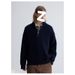 Loom European And American Autumn Winter New Trendy Brand Half Turtleneck Basic Solid Color Loose Warm Pullover Knitted_viptrois.com