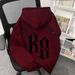Premium Fleece-Lined Hoodie – Oversized Streetwear With Bold Letter Print (Wine Red/Black/Navy)_viptrois.com