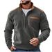 "2025 Men's Casual Jacket Autumn And Winter Fleece Hoodie Pullover Color-blocking Zipper Shirt._viptrois.com