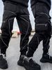 Men's Spring And Autumn Casual Pants, Large-sized Personalized Cargo Pants, Men's Trendy Brand Fashionable Sportswear Pants_viptrois.com