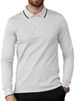 2026 Spring/Summer Men's Collarless Solid Color Casual Shirt For Outdoor Sports Long Sleeve Lightweight Polo Shirt_viptrois.com