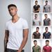 180GSM Stretch Fit Men's V-Neck T-Shirt – Slim Cut Breathable Tee (White/Black/Charcoal/Navy/Army Green/Burgundy/Denim Blue)_viptrois.com