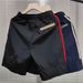Men's Street Style Hip Hop Color Block Loose Fit Pants Windproof Outdoor Workwear Shorts Straight Leg Athletic Capri_viptrois.com