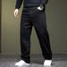 Winter Pure Black Jeans For Men, Thick And Warm Business Jeans For Men, Plus Fat And Plus Size, Plus Plush Jeans For Men_viptrois.com