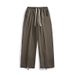 Men’s Loose-Fit Casual Trousers – Slightly Flared, Solid Color, Minimalist Streetwear (Black/Dark Gray/Pea Green/Apricot/Camel, M-XXXL)_viptrois.com