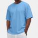 Men's Clothing New Casual Round Neck Short Sleeved Men's T Shirt Fashionable And Versatile Textured T Shirt Tops_viptrois.com