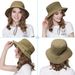 Bush Hat, Men's Women's Mesh Bucket Boonie Wide Brim Sun With Chin Strap Outdoor Fishing Hat_viptrois.com