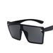 Women's Glasses Large Frame Square Rice Nail One Piece Sunglasses New Fashion Sunglasses Personality Versatile Trendy Sunglasses_viptrois.com