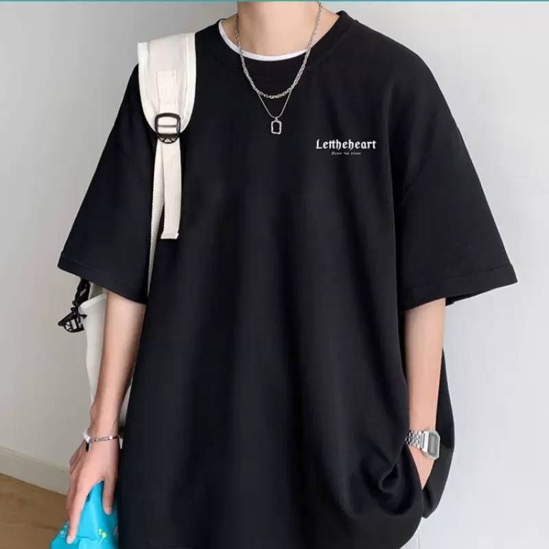 2025 Large-size T-shirt With Small Logo Letter Printing On The Chest, Men's Short-sleeved Shirt_viptrois.com