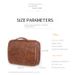 Storage Bags New Men's Business PU Toiletry Bag Large Capacity High End Storage Partition Waterproof Cosmetic Bag Storage Bag_viptrois.com