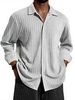 Men's Clothing Fashion Men's Shirt Loose Casual Long Sleeved Small Twist Shirt_viptrois.com