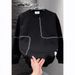 Men's Clothing Men's Casual Long Sleeve Sweatshirt - Loose Fit Polyester Pullover With Plaid Pattern, Comfortable Business & Streetwear For Big & Tall_viptrois.com