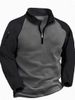 A Best-selling Tactical Fleece Jacket For Men, A Warm Stand-up Collar Pullover With A Color-blocked Zipper Sweatshirt_viptrois.com