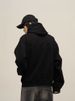 New button design hooded hoodie men's casual loose top high street niche high-end feeling spring and autumn coat trend_viptrois.com