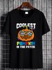 Coolest Pumpkin In The Patch Autism Awareness Halloween T-Shirt Summer Breathable Women Soft Women Top Graphic Tees Fashion Streetwear Graphic Print Round Neck Short Sleeve Unisex T-Shirt For Women Casual Female Stretched Designer Clothes_viptrois.com