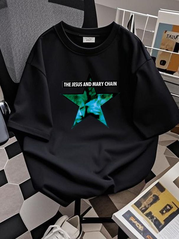 1989 Jesus And Mary Chain Psycho Automatic Album T Shirt JH926321 Casual Unisex Top For Everyday Wear Stylish Soft Designer Clothes Breathable_viptrois.com