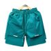 Men's Summer Shorts Breathable Quick Drying Multi Pocket Casual Solid Color Perfect For Dads_viptrois.com