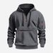 Men's Clothing Casual Sports Multi Zipper Arm Pocket Men's Sweater Pullover Hoodie Men_viptrois.com