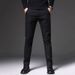 High-end Black Casual Trousers For Men In The Spring Of 2025, With A Four-sided Drape And A Simple Mid-waist Business No-iron Design_viptrois.com