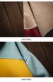 Color Block Fleece Hoodie For Men – Oversized Unisex Pullover With Contrast Panels (Khaki/Black/White, M-3XL)_viptrois.com
